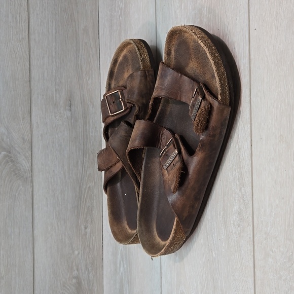 Birkenstock Mens Arizona Sandals Flats shoes sz 45/12 - Picture 1 of 13
